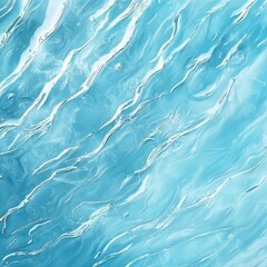 Poster - Mesmerizing Teal Aquatic Waves in Fluid Motion Abstract Nature Background