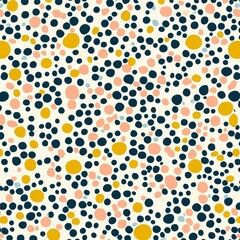 Poster - Vibrant Polka Dot Abstract Background with Colorful Graphic Patterns and Modern Geometric Designs