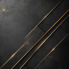 Poster - Dramatic abstract background with metallic geometric lines and shadows in dark tones