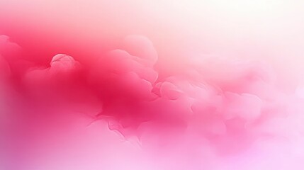 Poster - Pink and White Soft Gradient Background with Abstract Pastel Colors and Dreamy Blur Effect