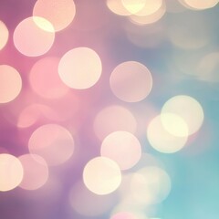 Poster - Vibrant Bokeh Lights with Dreamy Pastel Hues Create a Captivating Atmosphere of Glowing