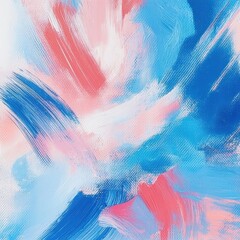 Poster - Vibrant Abstract Painting with Colorful Brushstrokes and Dynamic Movement