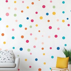 Poster - Vibrant and Playful Polka Dot Pattern for Modern and Minimalist Interior Design