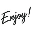 © Tiar  - enjoy text design vector illustration