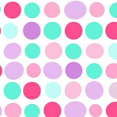 Poster - Vibrant Pastel Polka Dot Pattern Abstract Background for Digital Art and Cover Design