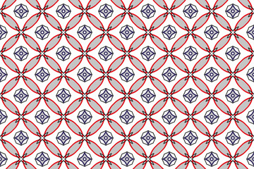 Fototapete - Vector seamless geometric pattern. Abstract repeating geometric design