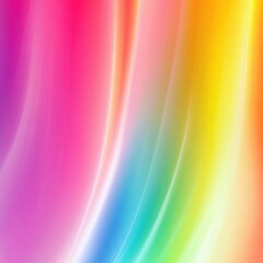 Poster - Vibrant Chromatic Gradient Background with Cascading Layers of Fluid Color Spectrum