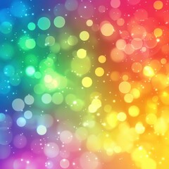 Poster - captivating multicolored bokeh lights sparkling glittering backdrop for festive or luxury advertisin