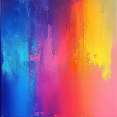 Poster - Dynamic Colorful Abstract Acrylic Painting Textured Vibrant Gradient Modern Background