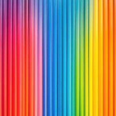 Poster - Vibrant Vertical Color Gradient Striped Abstract Pattern Background