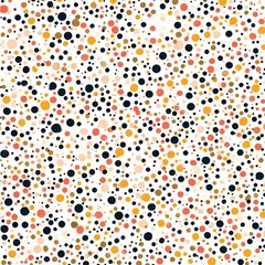 Poster - Playful and Vibrant Abstract Dot Pattern Background with Geometric Shapes and Lively Colors