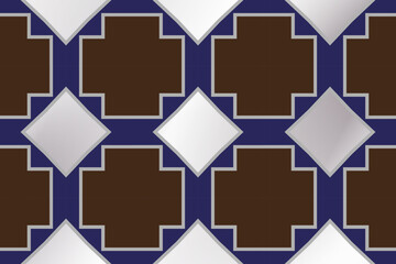 Fototapete - Seamless Geometric Vector Pattern