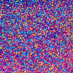Poster - Vibrant Confetti Explosion of Colorful Dots Bursting with Festive Energy and Joy