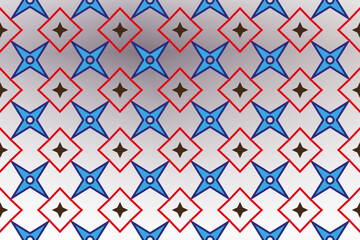 Fototapete - Vector seamless pattern. Abstract geometric ornament. Simple repeating geometric design for decor, textile