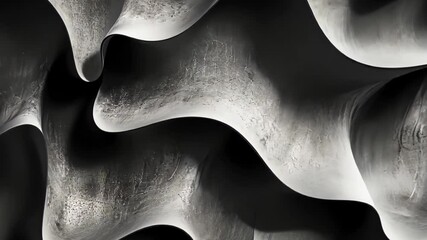 Poster - Abstract textures create a mesmerizing interplay of light and shadow in a minimalist black and white composition. Generative AI