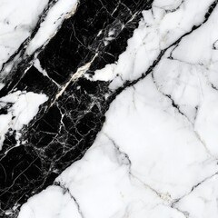 Poster - Striking Black and White Marble Texture Backdrop with Intricate Patterns and Elegant Minimalist Design