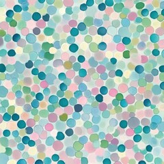 Poster - Colorful Vibrant Pastel Polka Dot Pattern Design Abstract Backdrop Geometric Texture Seamless Mosaic Wallpaper Background