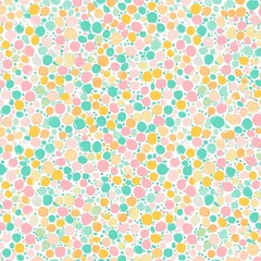 Poster - Vibrant Colorful Polka Dot and Bubble Pattern Backdrop with Playful Pastel Candy Hues for Digital Art  Wallpaper  or Textile Design