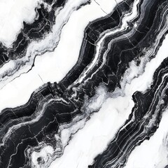 Poster - Captivating Monochrome Marble Texture with Dynamic Fluid Movement