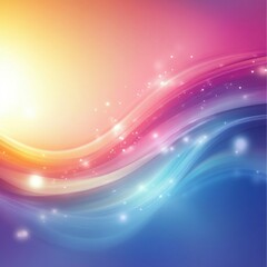 Poster - Mesmerizing Abstract Waves of Vibrant Colorful Lights Swirling in Hypnotic Motion