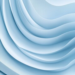 Poster - Soothing Abstract Blue Waves Flowing Curved Patterns Minimal Modern Design Background