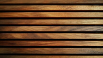 Aufkleber - Wooden Wall with Horizontal Slats Maple Panel Texture for Modern Building Facades and Cladding