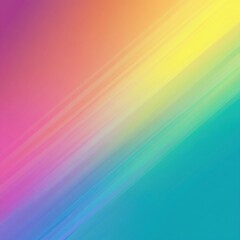 Poster - Vibrant Diagonal Gradient Stripes Colorful Abstract Background