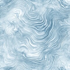 Poster - Mesmerizing Swirls of Frozen Fluid Texture in Icy Blue Tones