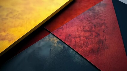 Poster - Vibrant geometric shapes blend together in a stunning display of color and texture in a creative art composition. Generative AI