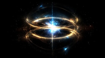 Wall Mural - celestial energy vortex cosmic light and swirling nebula