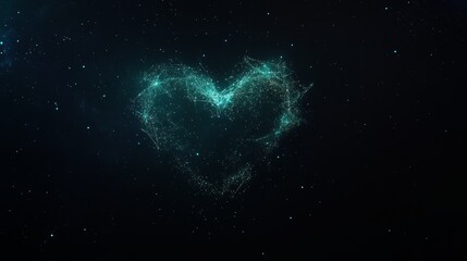 Poster - Celestial Heart Stardust and Cosmic Love