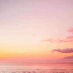 Poster - Captivating Sunset over the Serene Ocean Horizon