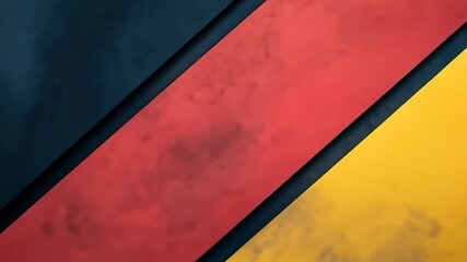 Poster - Vibrant geometric art showcasing bold colors and unique shapes in a striking modern design. Generative AI