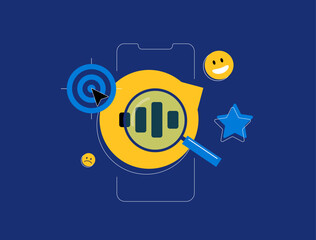 Poster - social listening with analytics, customer feedback tracking, sentiment analysis and brand reputation