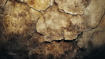 Poster - Discovering the beauty of aged textures on cracked surfaces in an urban setting capturing history and decay. Generative AI
