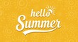 © mamo studios - Hello Summer lettering background