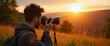 © Anastasiya - Photographer capturing sunset in golden hour landscape, artistic expression