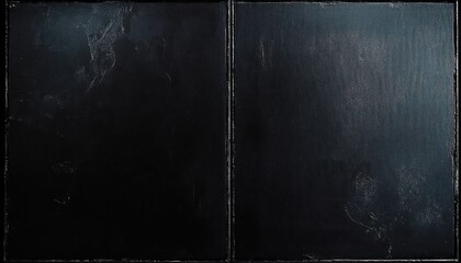 Poster - Black Canvas Texture Abstract Design Ambient Light Grunge Surface Minimalist Modern Art