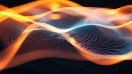 Poster - Waves of color and light dance in mesmerizing harmony during a digital art exploration. Generative AI