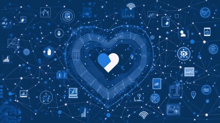 Poster - Connected Healthcare Network Heart Data Visualization