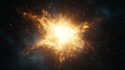 Wall Mural - cosmic explosion stellar energy burst in space