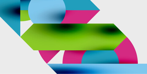Wall Mural - Vibrant abstract background circles with smooth gradients, creating a dynamic and modern design. Ideal for creative, tech, or contemporary-themed projects