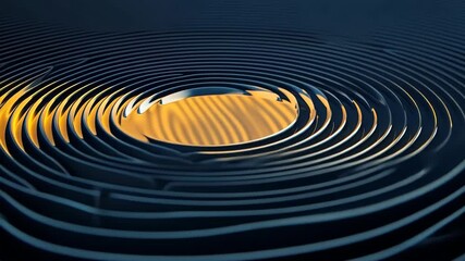 Poster - Rippling patterns create a mesmerizing dance of light and shadow at golden hour near the water's edge. Generative AI