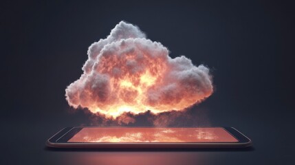 Poster - Cloud Storage Solutions for Digital Files on Tablet