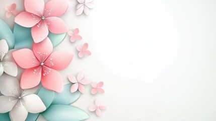 Poster - Elegant gradient backdrop with light pastel colors fading into white, perfect for adding personalized text.