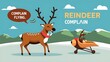 © Aodne - Reindeer Complaining About Flying During Christmas