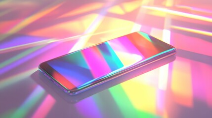 Poster - Engaging Smartphone with Vibrant and Colorful Visuals