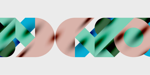 Poster - Vibrant abstract background circles with smooth gradients, creating a dynamic and modern design. Ideal for creative, tech, or contemporary-themed projects