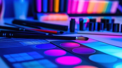 Poster - Abstract Design Elements with Bright Lighting Effects