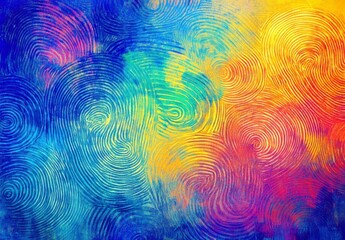 Poster - Vibrant Abstract Swirls of Colorful Lines with Spirals and Textures Creating a Dynamic Visual Experience for Artistic Designs and Backgrounds